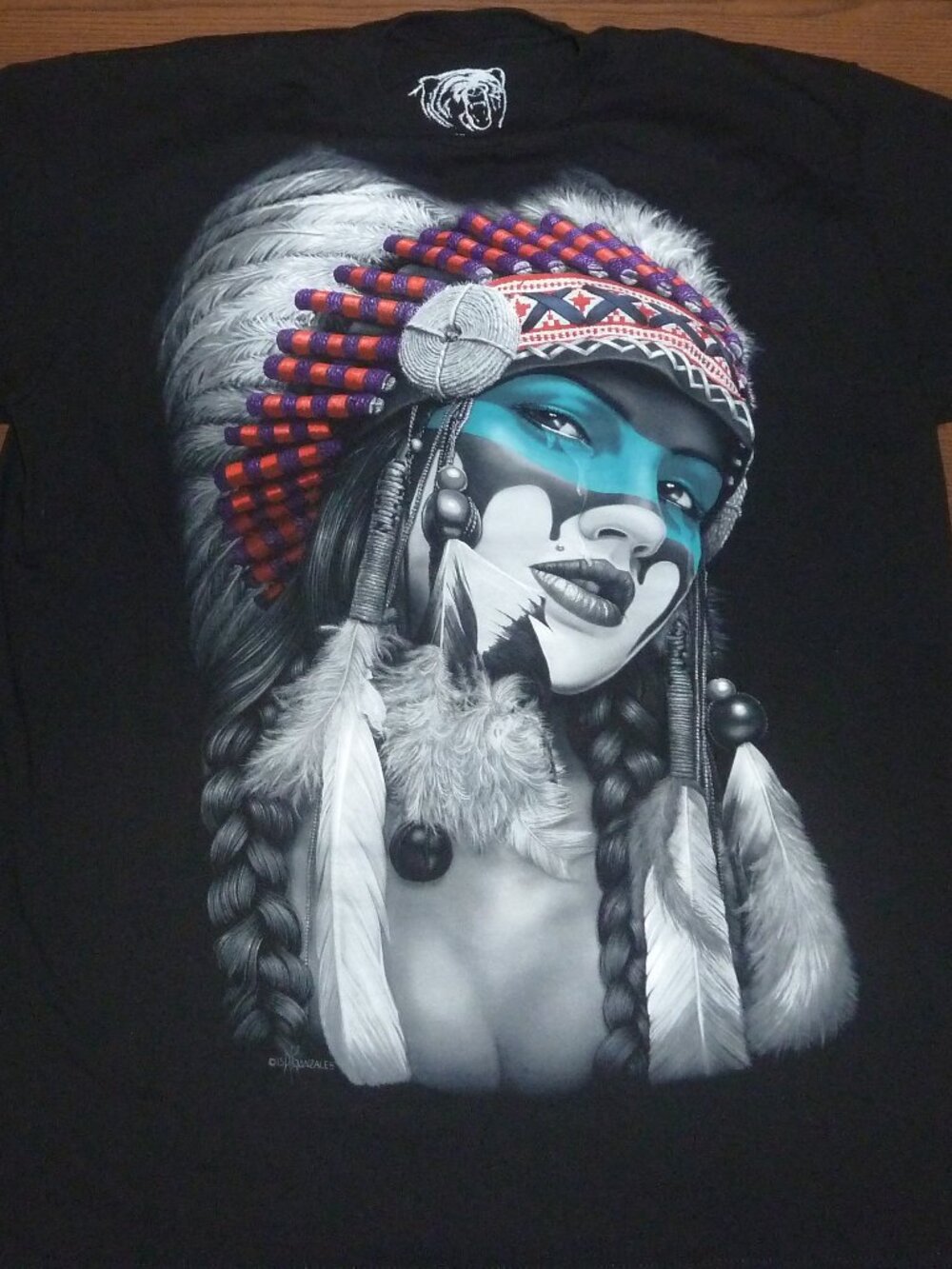 Vintage DGAtees XL Native Indigenous Women Shedding Crying Tears T-Shirt Homies
